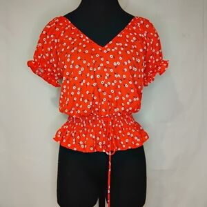 Sienna Sky Red Floral Blouse